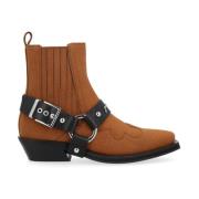 Westerse Chelsea laars in bruin Ganni , Brown , Dames