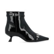 Eyelets Kitten Heel Boot Napla Ganni , Black , Dames