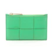 Pre-owned Leather wallets Bottega Veneta Vintage , Green , Dames