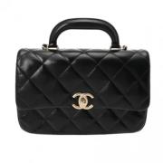 Pre-owned Fabric chanel-bags Chanel Vintage , Black , Dames