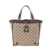 Pre-owned Canvas gucci-bags Gucci Vintage , Beige , Dames