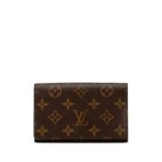 Pre-owned Plastic wallets Louis Vuitton Vintage , Brown , Dames