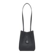 Shopper tas van zwart leer in origami-stijl Fendi , Black , Dames