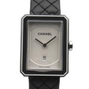 Pre-owned Stainless Steel watches Chanel Vintage , White , Dames