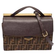 Pre-owned Canvas handbags Fendi Vintage , Brown , Dames