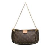 Pre-owned Canvas louis-vuitton-bags Louis Vuitton Vintage , Brown , Da...