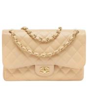 Pre-owned Leather chanel-bags Chanel Vintage , Beige , Dames