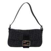 Pre-owned Wool fendi-bags Fendi Vintage , Black , Dames