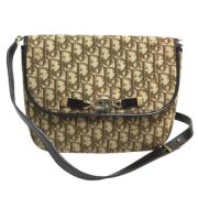 Pre-owned Fabric dior-bags Dior Vintage , Beige , Dames