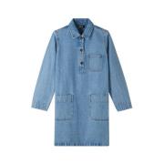 Aurelia Overhemdjurk met Karamelstiksels A.p.c. , Blue , Dames