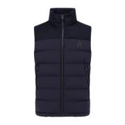 Gewatteerd mouwloos nylon jack met rits Mackage , Blue , Heren