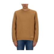 Wollen Jersey 'Edward' Trui A.p.c. , Beige , Heren