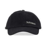 Katoenen Baseball Cap Gemaakt in China Aries , Black , Heren