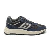 Blauwe Sneakers Hyperlight Vetersluiting Hogan , Blue , Heren