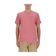 Katoenen T-shirt Samenwerking met Lacoste Comme des Garçons , Pink , H...