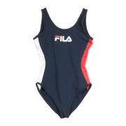 Stijlvolle badpak voor dames Zwart/Rood/Wit Fila , Blue , Dames