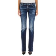 Flare Jeans met knoopsluiting Dsquared2 , Blue , Dames