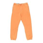 Comfortabele Gewassen Oranje Sweatpants Elastische Boord Vans , Orange...