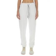 Logo Katoenen Joggingbroek Vivienne Westwood , White , Dames