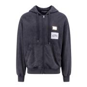 Katoenen Zip-Up Sweatshirt Dolce & Gabbana , Gray , Heren