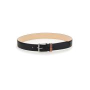 Klassieke Leren Riem Paul Smith , Black , Heren