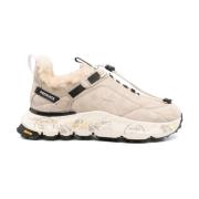 Beige Sneakers met Toggle Sluiting Premiata , Beige , Dames