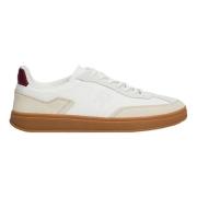 Klassieke Beige Court Sneaker Tommy Hilfiger , White , Dames