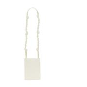 Gevoerde Leren Tangle Tas Jil Sander , White , Dames