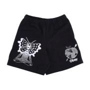 Zwarte Sweatshorts Trainingspak Broek Lichtgewicht Obey , Black , Here...