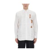 Katoenen Cut Out Shirt Comme des Garçons , White , Heren