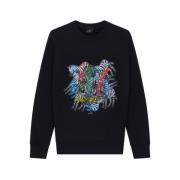 Kaleidoscope Sweatshirt Stijlvol Ontwerp PS By Paul Smith , Blue , Her...