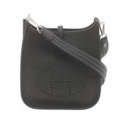 Pre-owned Leather shoulder-bags Hermès Vintage , Black , Dames