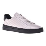 Trainers in white quilted leather and leather Baldinini , White , Here...