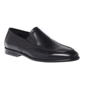 Loafers in black leather Baldinini , Black , Heren