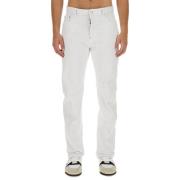 Denim Regular Fit Jeans Made in Italy Dsquared2 , White , Heren