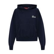 Blauwe Hoodie met Logo Gucci , Blue , Dames