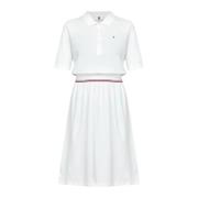 Polo Jurk voor Dames in Rood, Wit, Blauw Tommy Hilfiger , White , Dame...