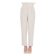 Elegante Beige Broek Klassieke Stijl Armani Exchange , Gray , Dames