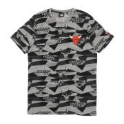 Chicago Bulls Geometrische Tee New Era , Multicolor , Heren