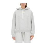 Katoenmix Essential Sweatshirt Alexander Wang , Gray , Dames