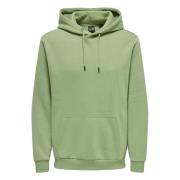 Hoodie Only & Sons , Green , Heren