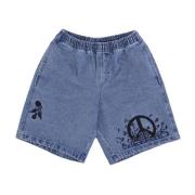 Denim Noise Easy Short Jeans Obey , Blue , Heren