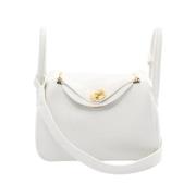 Pre-owned Leather hermes-bags Hermès Vintage , White , Dames