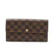 Pre-owned Plastic wallets Louis Vuitton Vintage , Brown , Dames