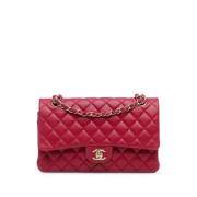 Pre-owned Leather shoulder-bags Chanel Vintage , Red , Dames