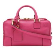 Pre-owned Leather handbags Loewe Pre-owned , Pink , Dames