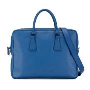 Pre-owned Leather prada-bags Prada Vintage , Blue , Dames