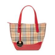 Pre-owned Canvas totes Burberry Vintage , Beige , Dames