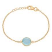 Chalcedon armband met 14K vergulding Frk. Lisberg , Yellow , Dames