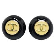 Pre-owned Plastic chanel-jewelry Chanel Vintage , Black , Dames